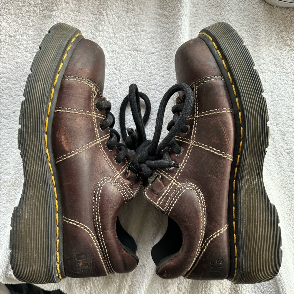 Dr Martens Boots, Brown, size 8.